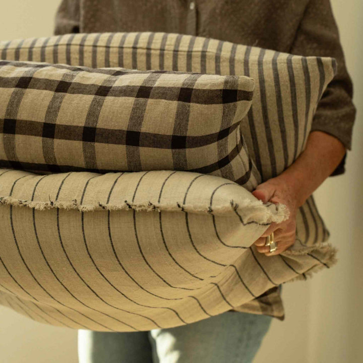 PINSTRIPE LINEN PILLOW