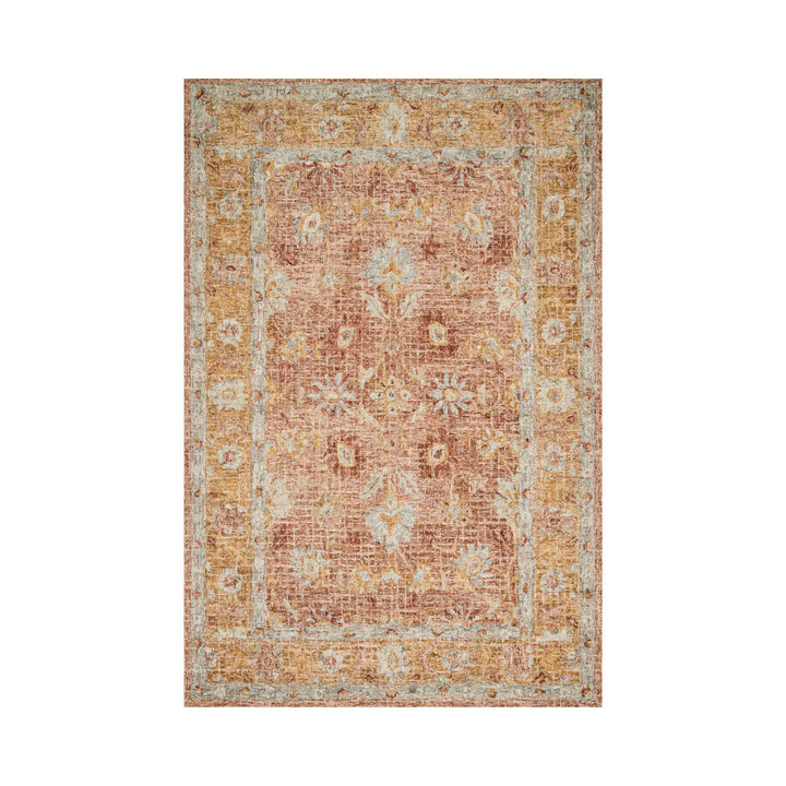JULIAN RUG, TERRACOTTA/GOLD
