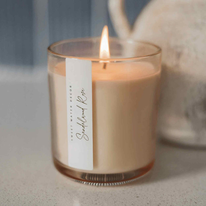 SANDALWOOD ROSE CANDLE, 12OZ