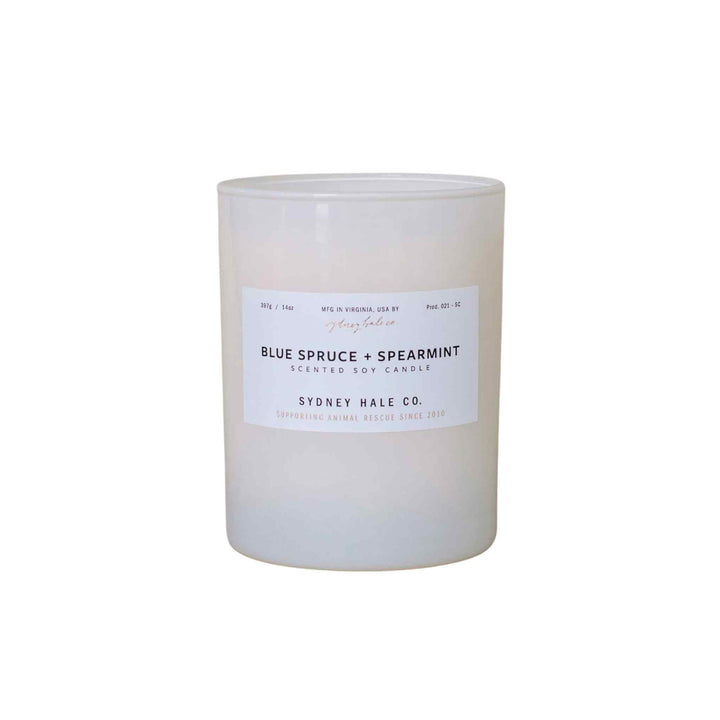 SYDNEY HALE CANDLE, BLUE SPRUCE + SPEARMINT