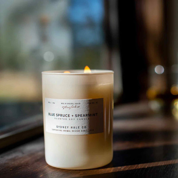 SYDNEY HALE CANDLE, BLUE SPRUCE + SPEARMINT