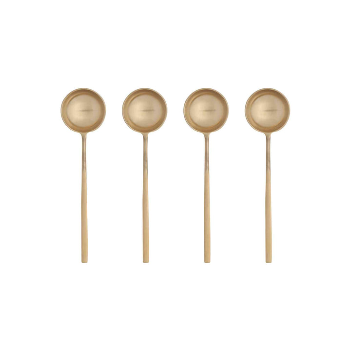 LONG GOLD SPOONS, S/4