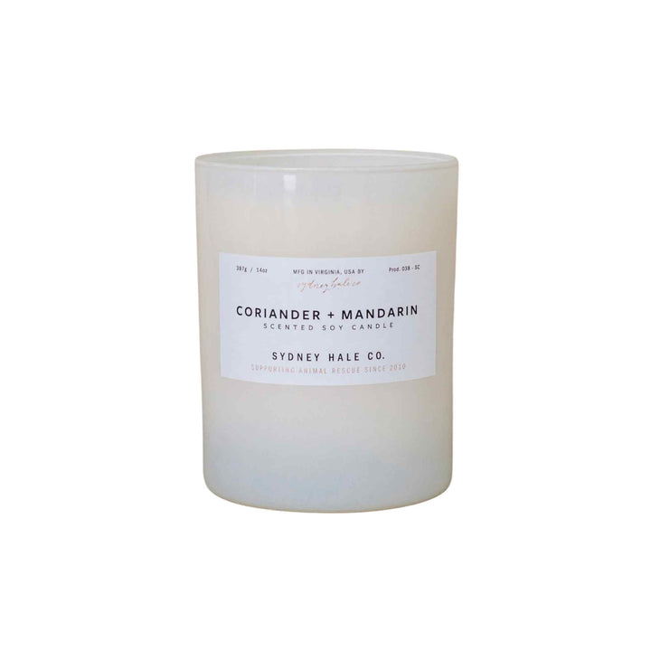 SYDNEY HALE CANDLE, CORIANDER + MANDARIN
