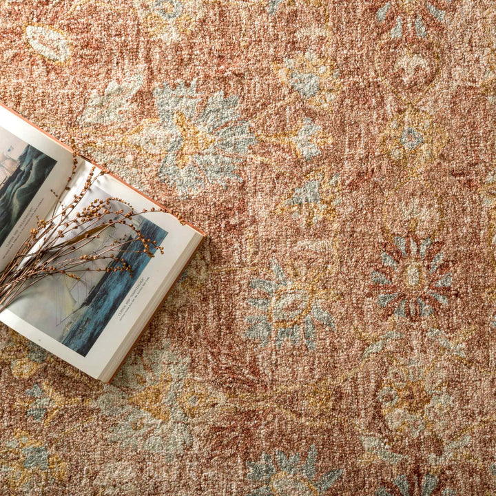 JULIAN RUG, TERRACOTTA/GOLD