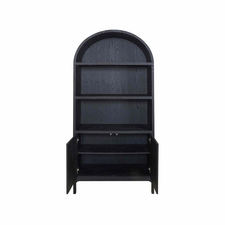 OSCAR BLACK OAK DISPLAY CABINET