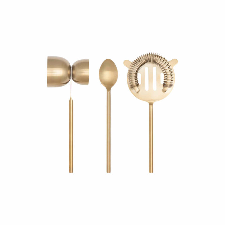 BAR TOOLS MATTE GOLD, S/3