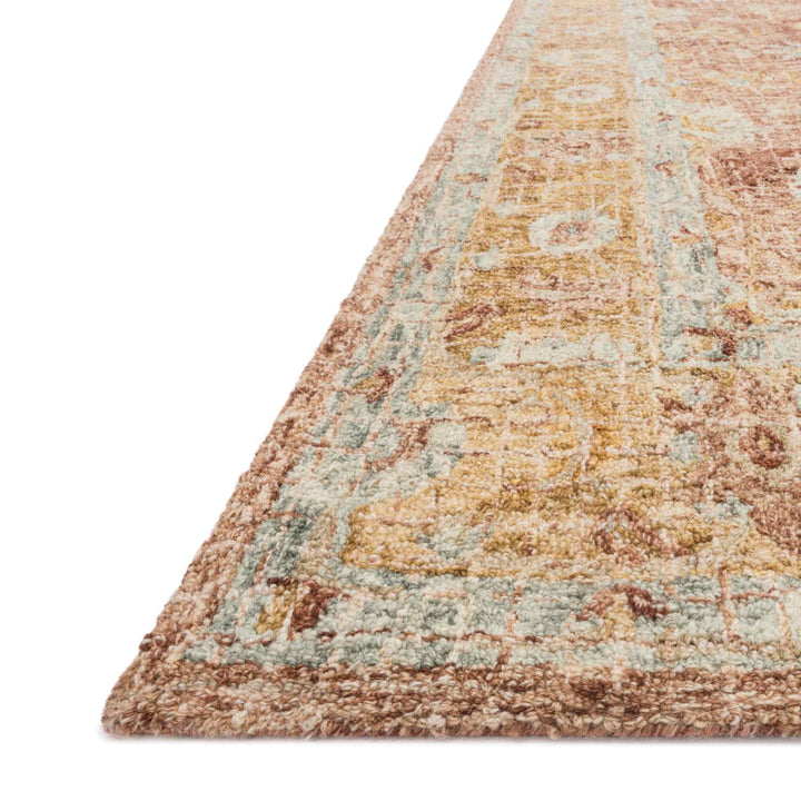 JULIAN RUG, TERRACOTTA/GOLD