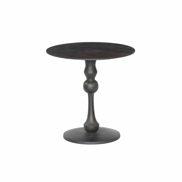 DAFFIN END TABLE, BLACK ANTIQUE