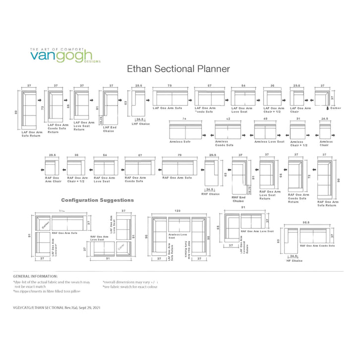 ETHAN SOFA/SECTIONAL COLLECTION, CUSTOMIZABLE