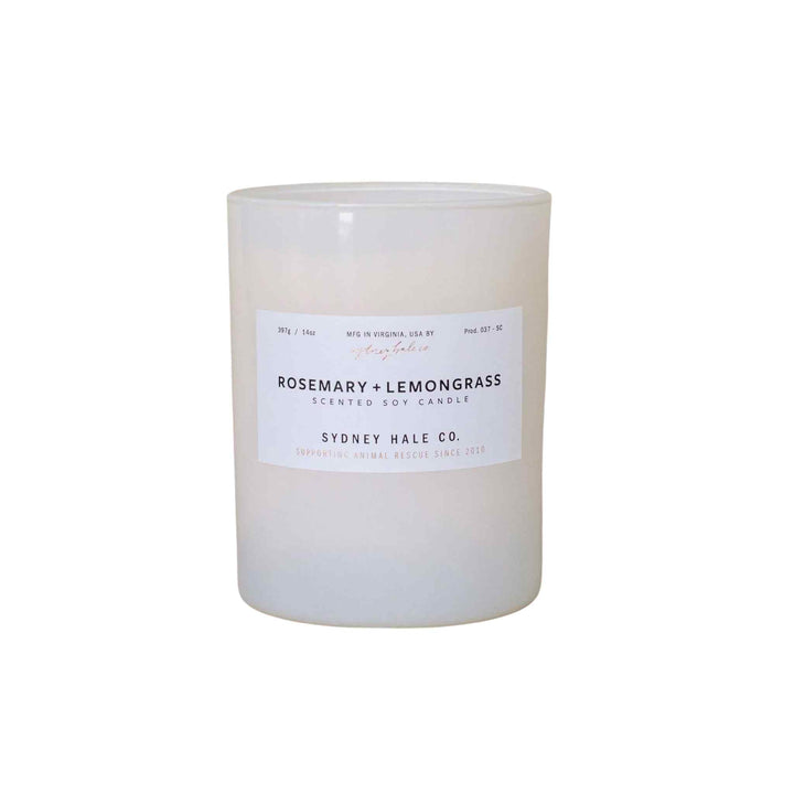 SYDNEY HALE CANDLE, ROSEMARY + LEMONGRASS
