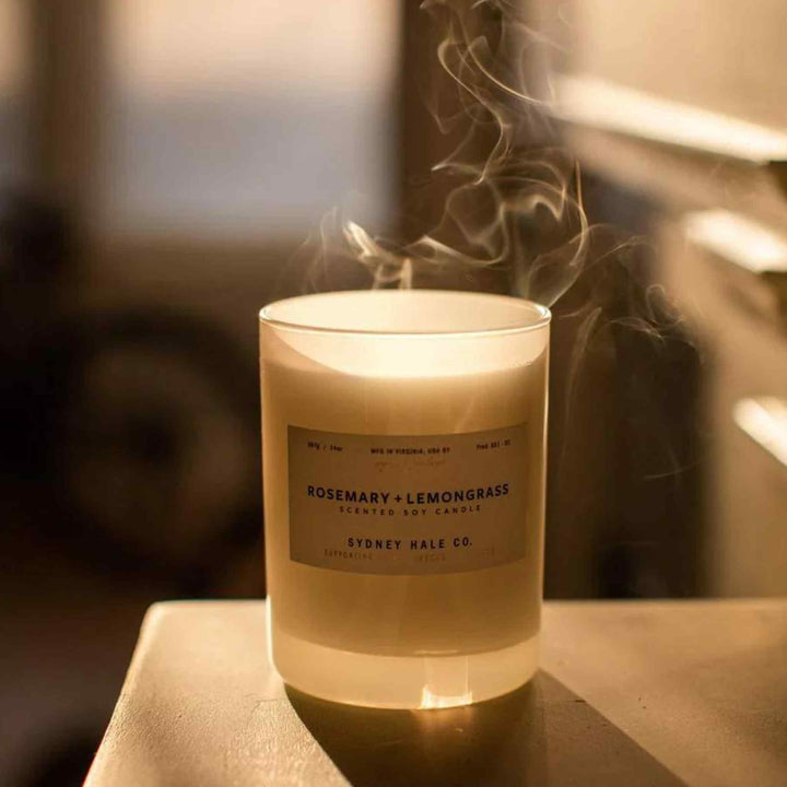 SYDNEY HALE CANDLE, ROSEMARY + LEMONGRASS