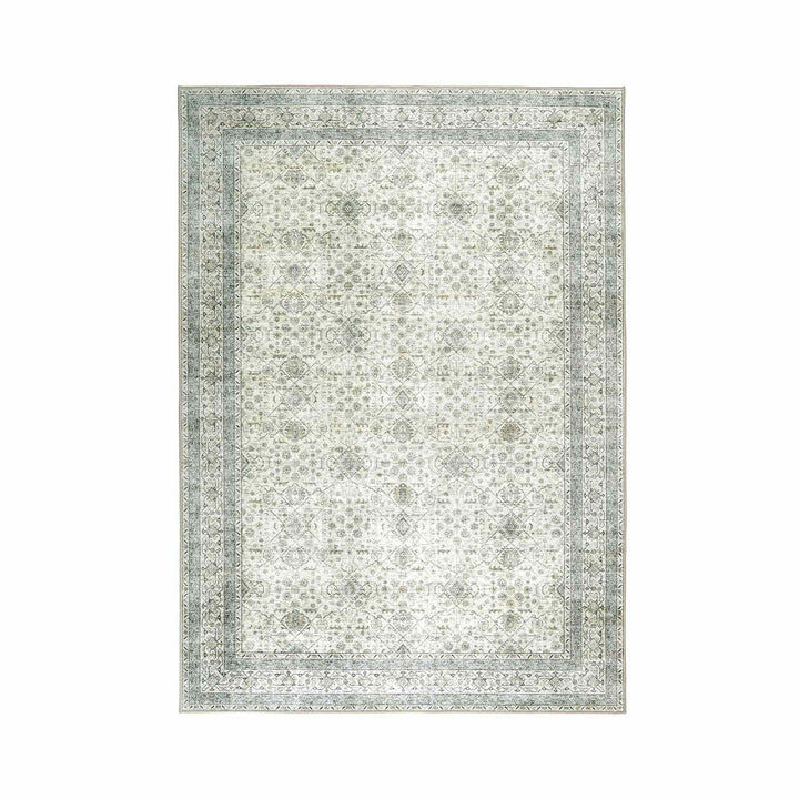 BEV WASHABLE RUG, GREEN