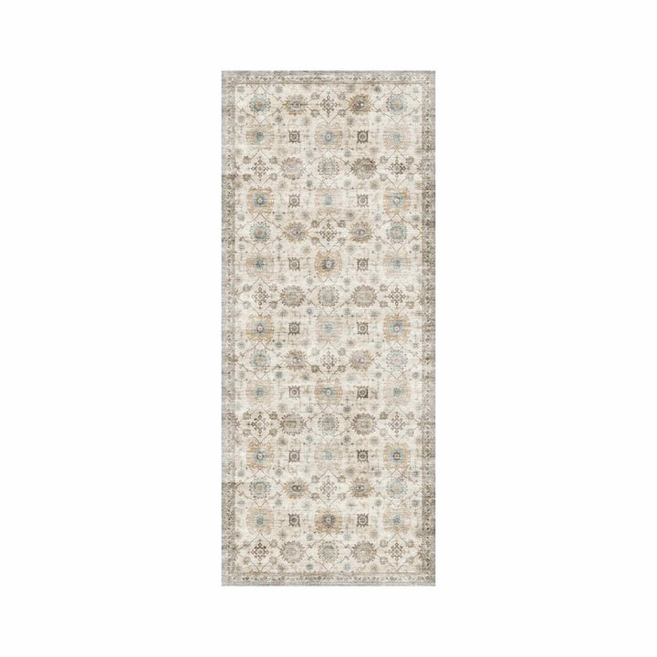 BRYN WASHABLE RUG, IVORY BEIGE SEAFOAM