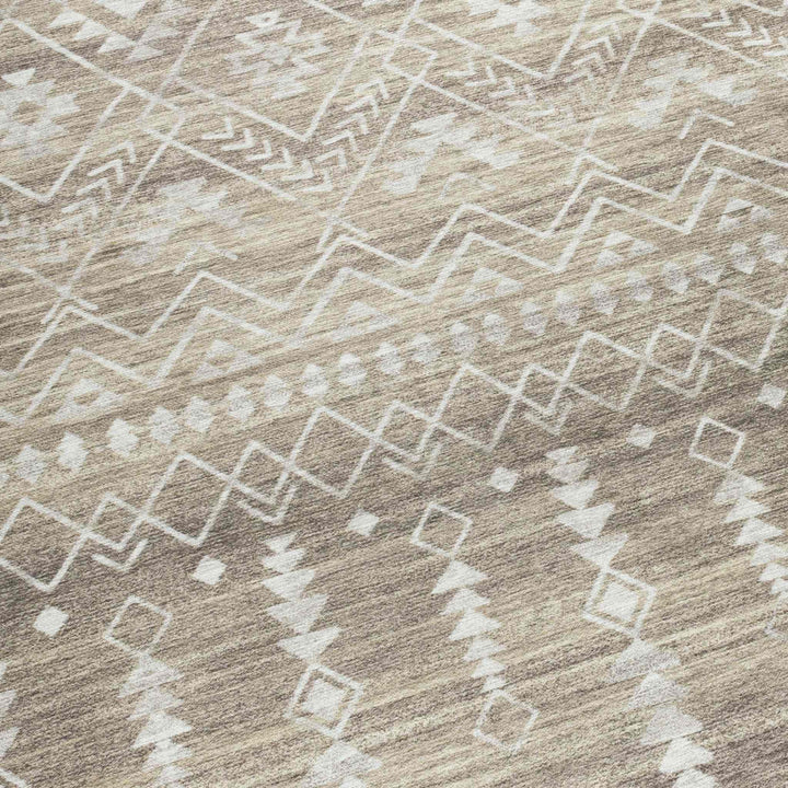 BEAU MOROCCAN WASHABLE RUG, BEIGE