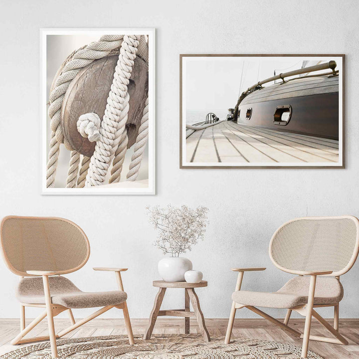SAILING DETAILS, FRAMED ART
