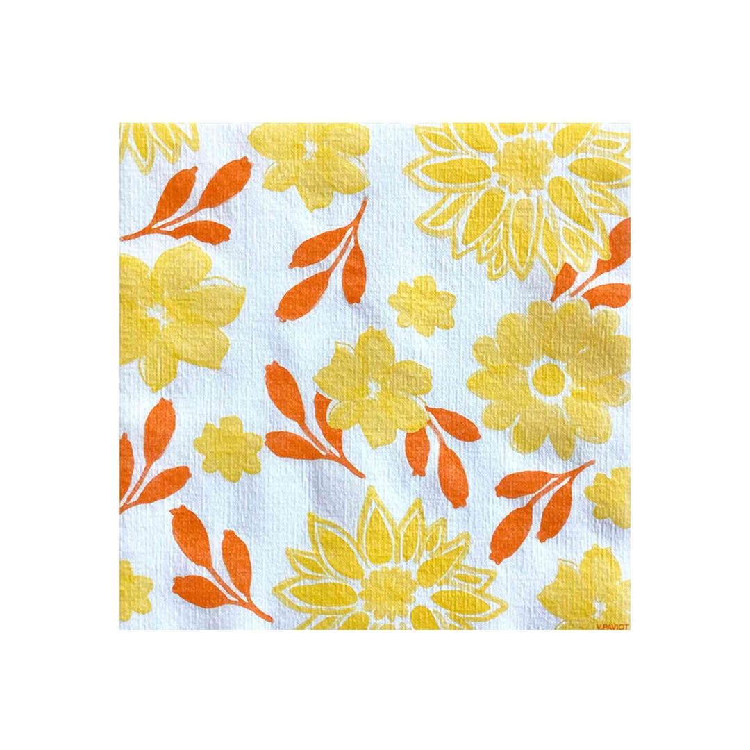 MAXI FLEUR JAUNE, DINNER NAPKIN