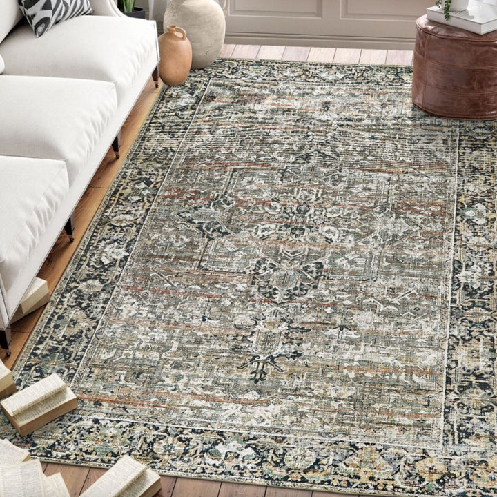 LYLE WASHABLE RUG, BROWN