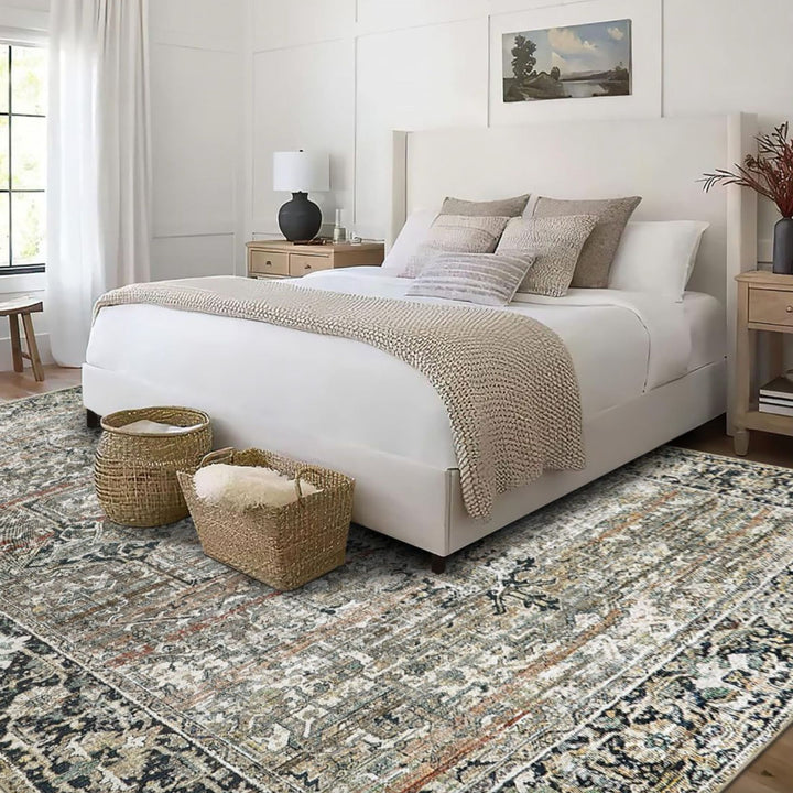 LYLE WASHABLE RUG, BROWN