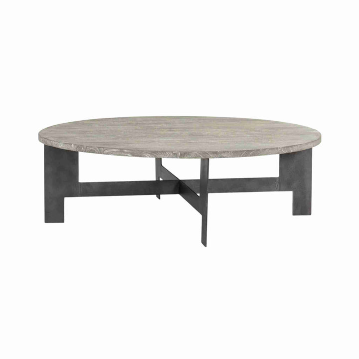 HEATHER COFFEE TABLE, IRON LEGS