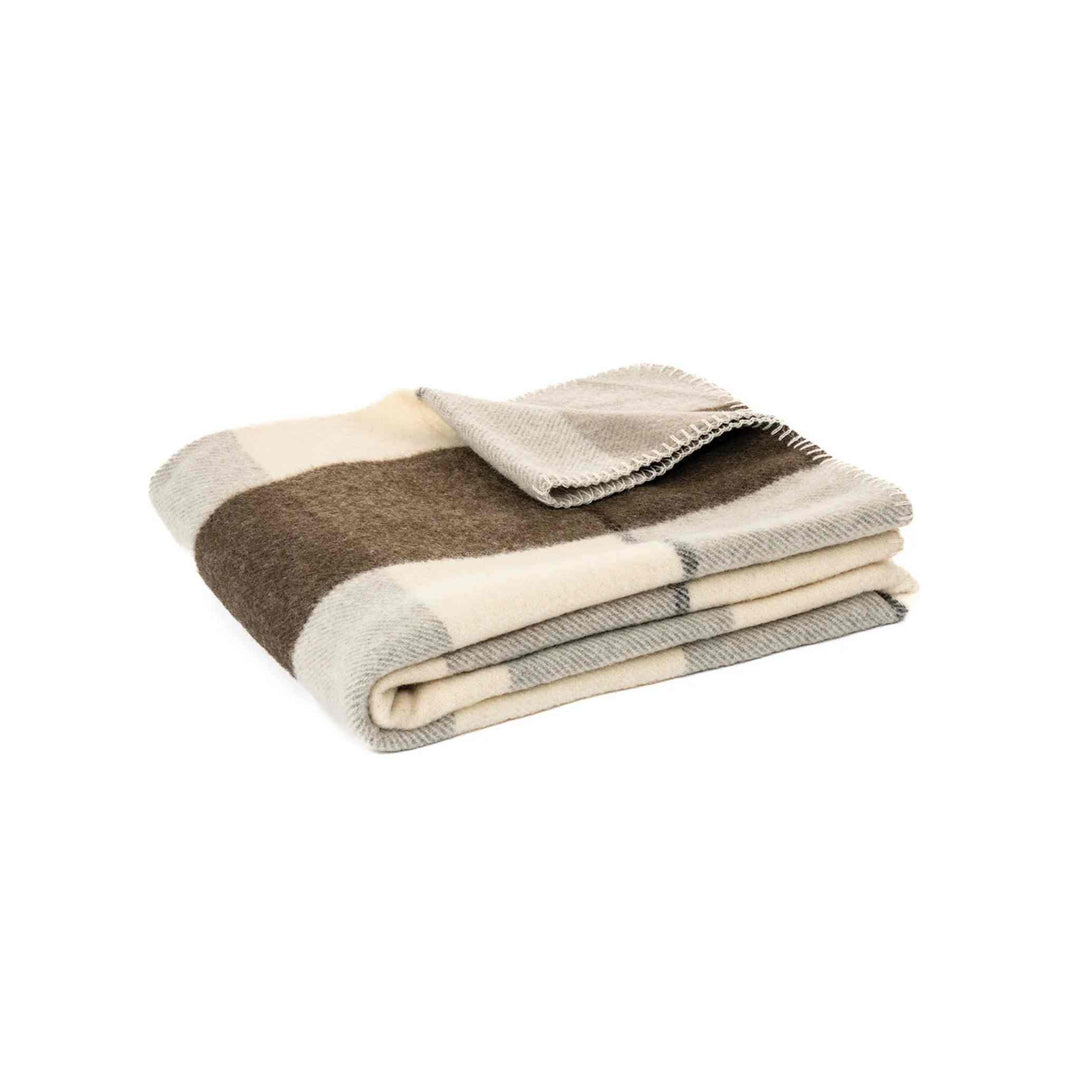FUDGE PLAID WOOL THROW