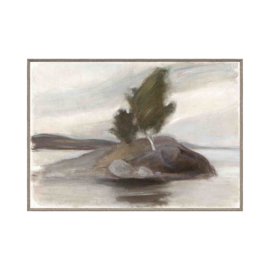 GEORGIAN VIEW, FRAMED ART