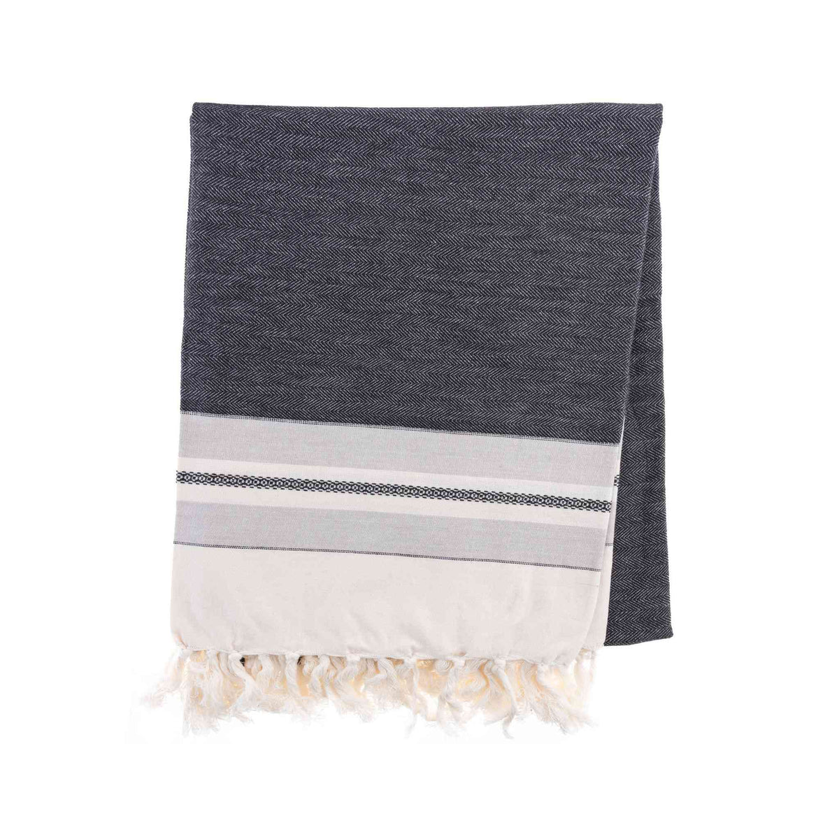 CHARCOAL GREY THROW The Room Collection