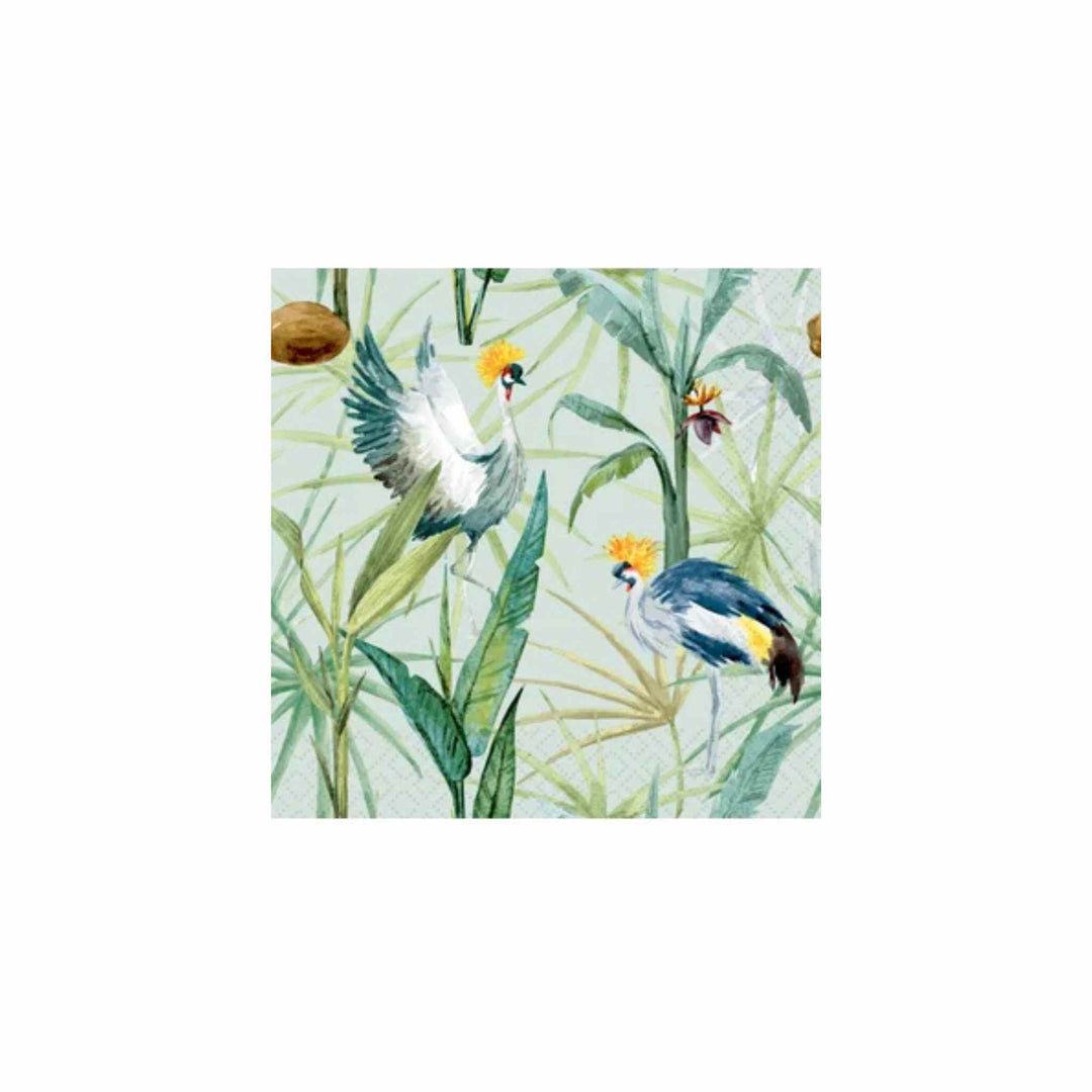 DANCING BIRDS, LUNCHEON NAPKIN
