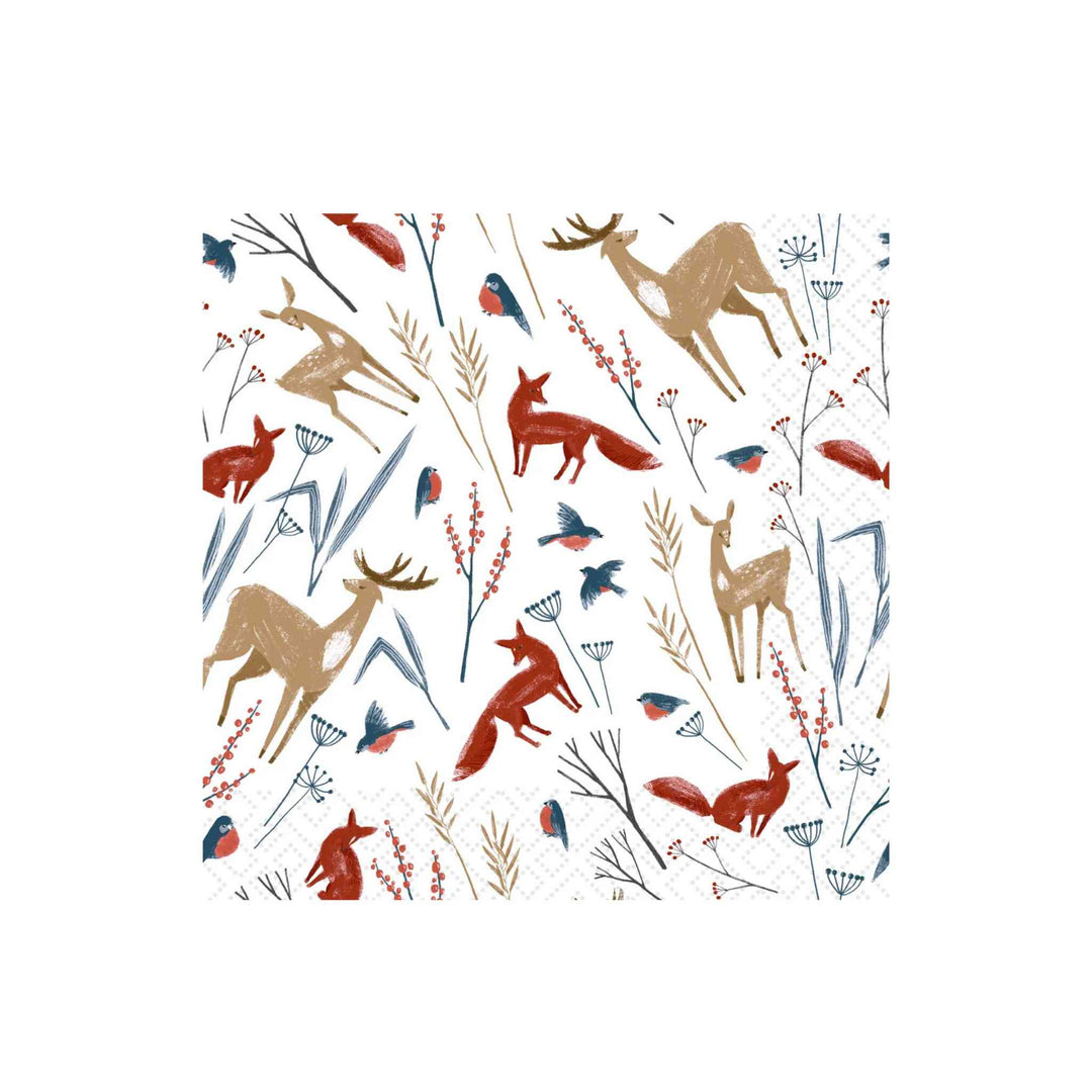 AUTUMN ANIMALS, LUNCH NAPKINS