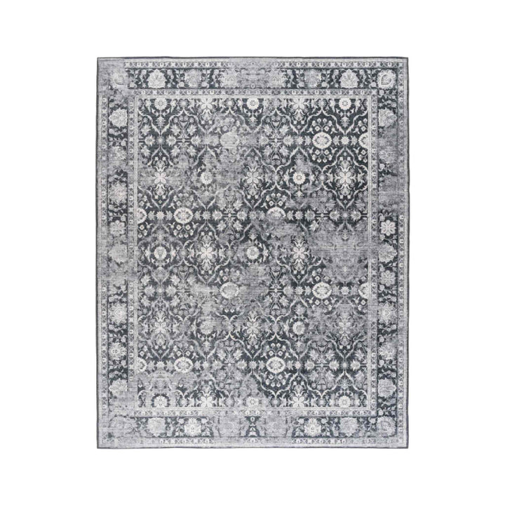 NOOR WASHABLE RUG, DARK GREY