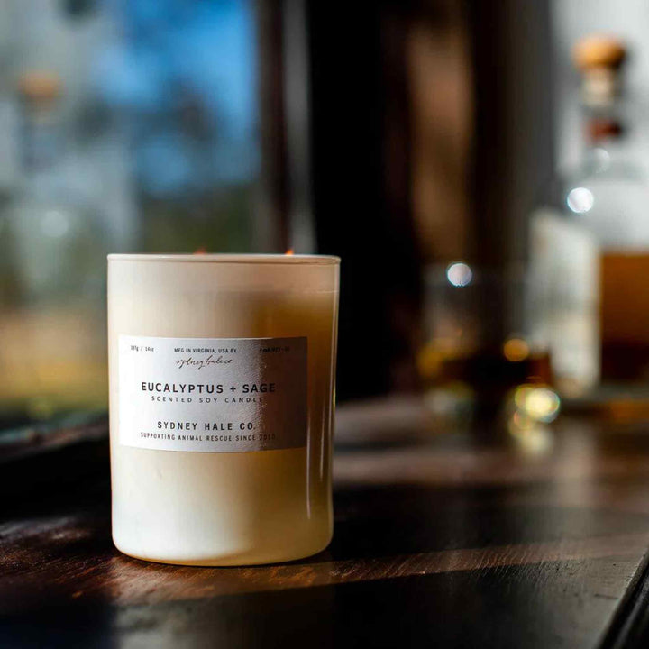 SYDNEY HALE CANDLE, EUCALYPTUS + SAGE