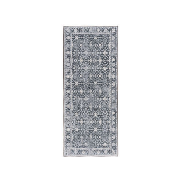 NOOR WASHABLE RUG, DARK GREY