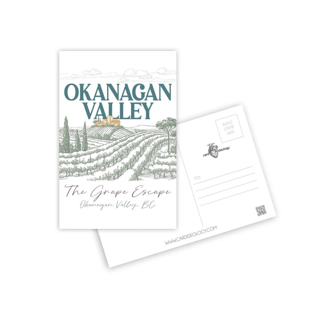 THE GRAPE ESCAPE, OKANAGAN POSTCARD