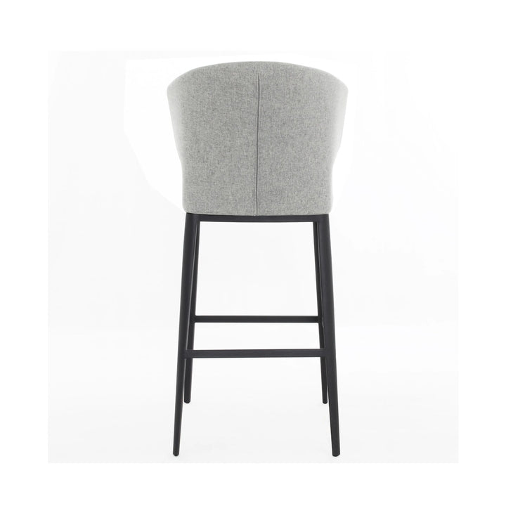 CABO COUNTER STOOL, LIGHT GREY FABRIC