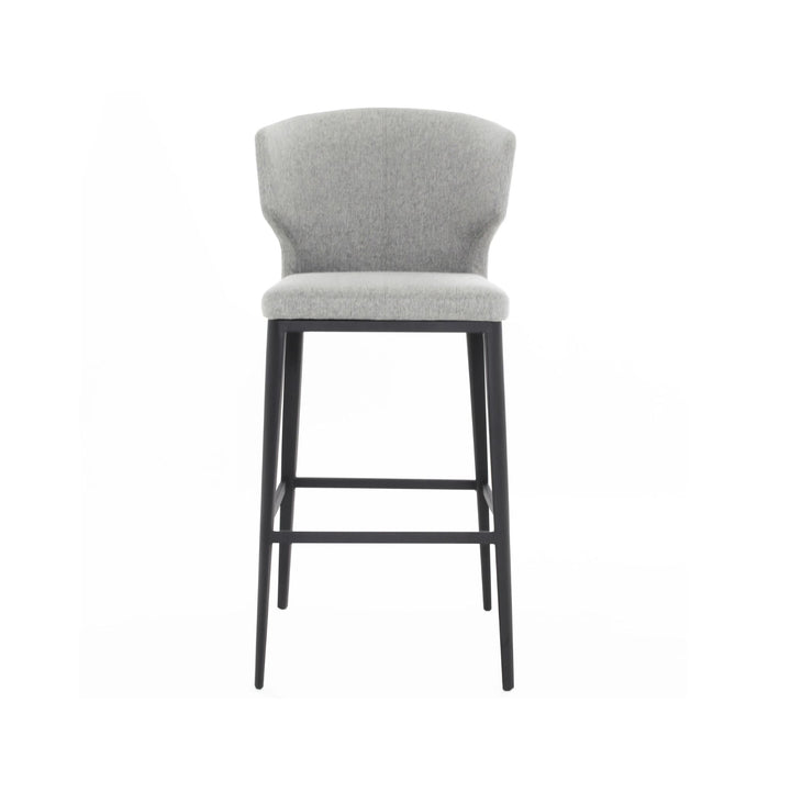 CABO COUNTER STOOL, LIGHT GREY FABRIC