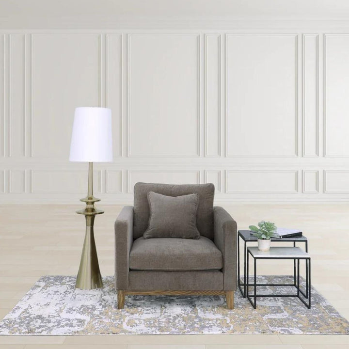 BURNABY CLUB CHAIR, PECAN BROWN