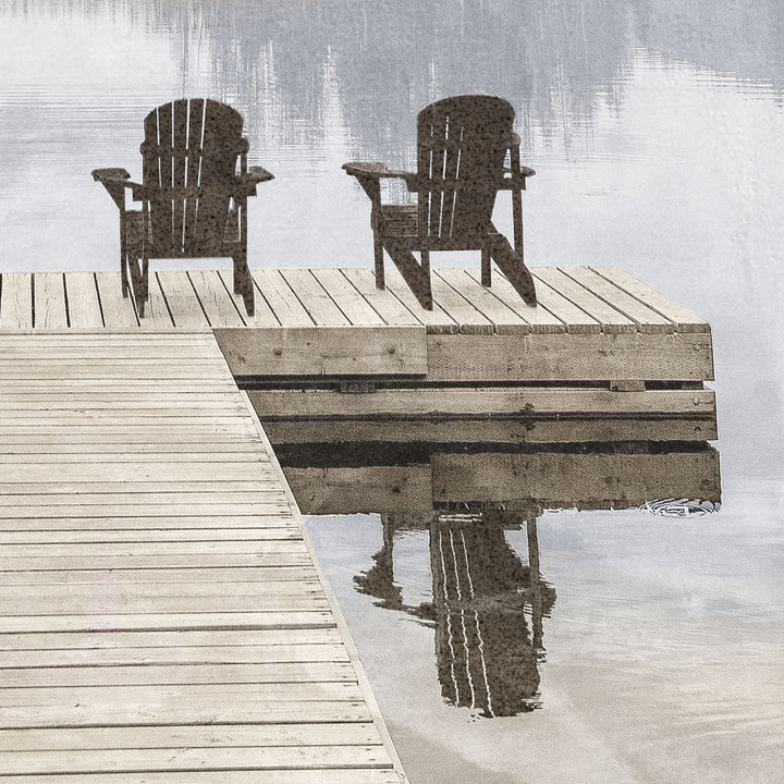 IDYLLIC LAKE FRAMED ART, SMALL