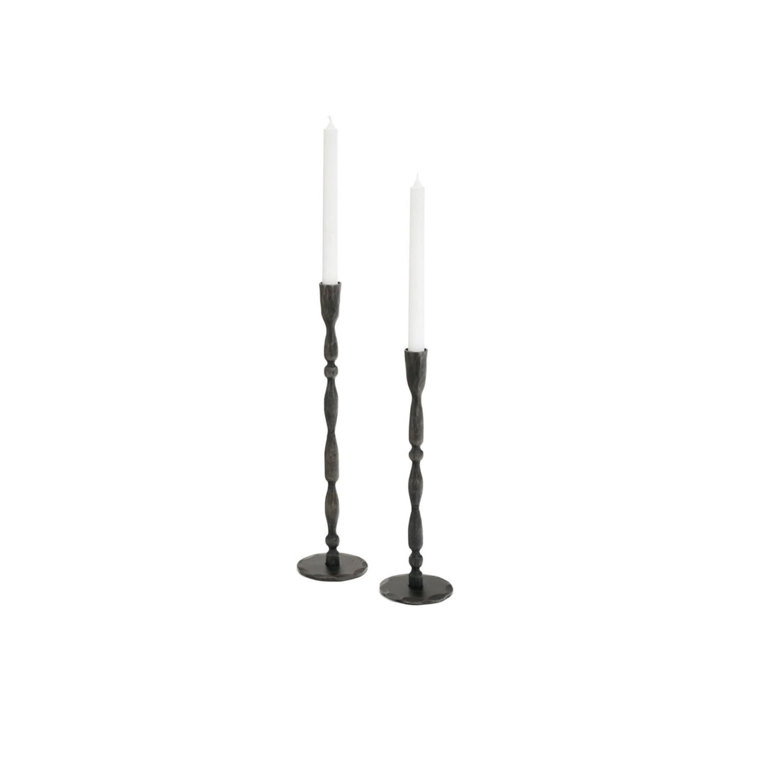 CURVY CANDLE HOLDER, ANTIQUE BLACK