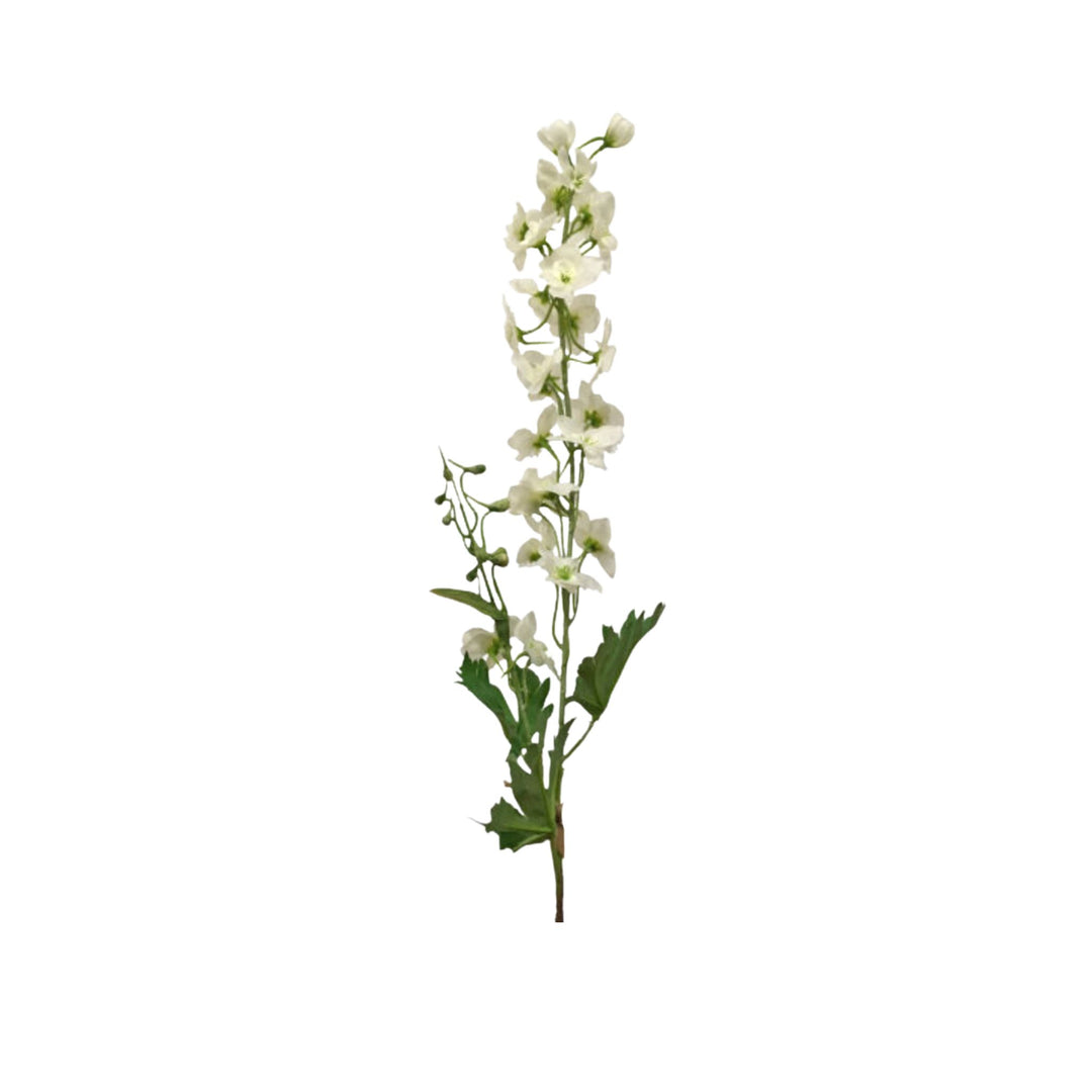 DELPHINIUM STEM, WHITE, 31"