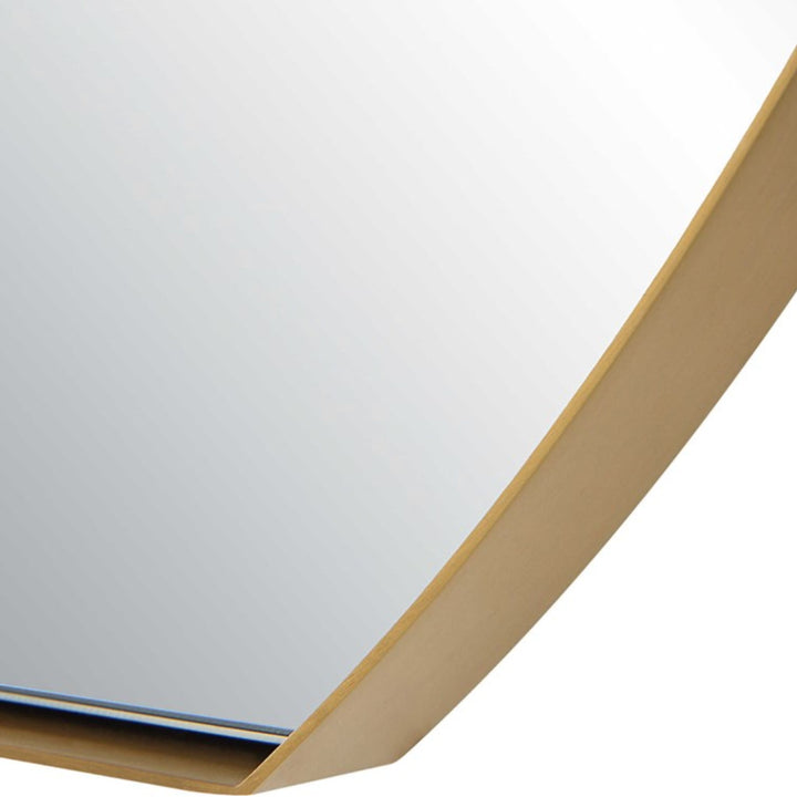BELLA OVAL MIRROR, BRASS