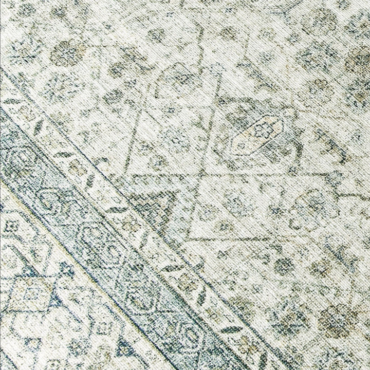 BEV WASHABLE RUG, GREEN