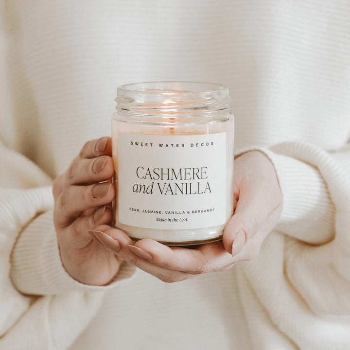 CASHMERE & VANILLA SOY CANDLE, 9OZ