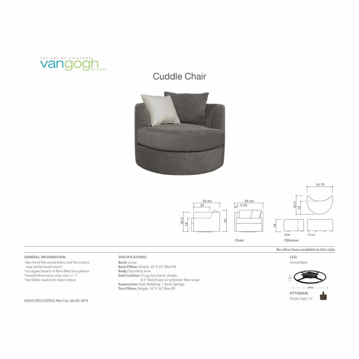 CUDDLE CHAIR, CUSTOMIZABLE