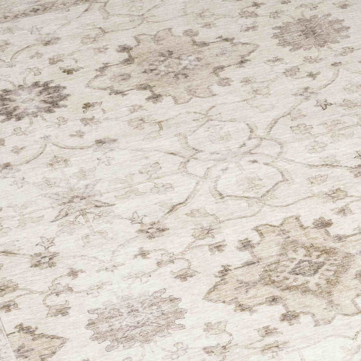 BEV WASHABLE RUG, BEIGE IVORY