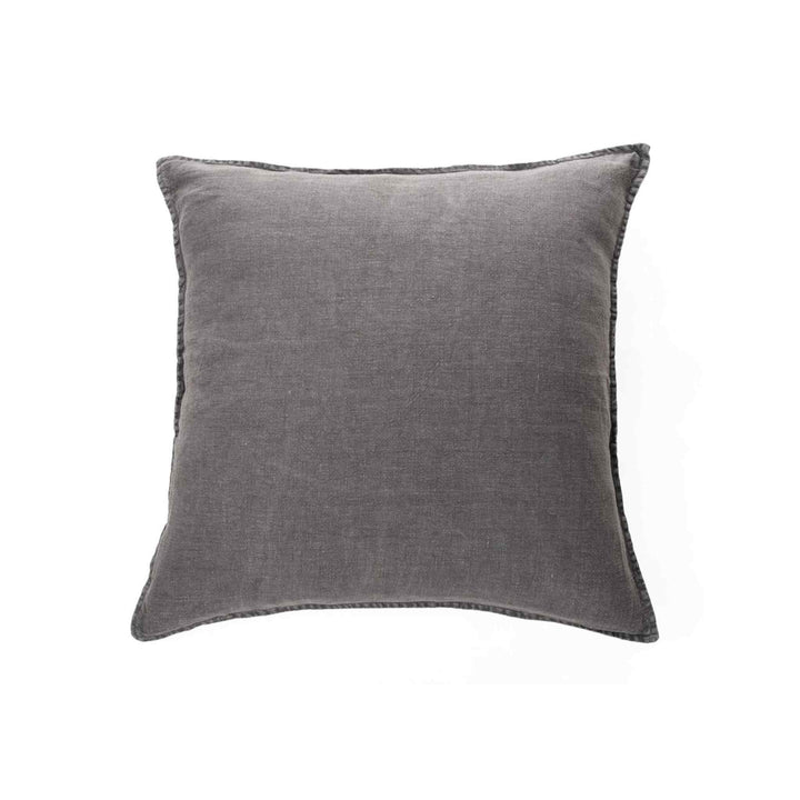 LINEN STONEWASHED BEDDING, CHARCOAL