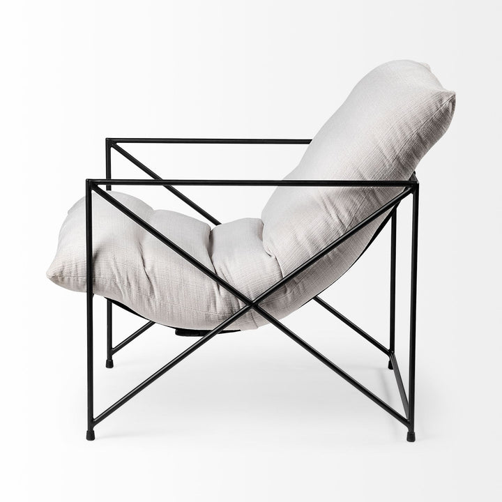 LEONARDO ACCENT CHAIR, CREAM