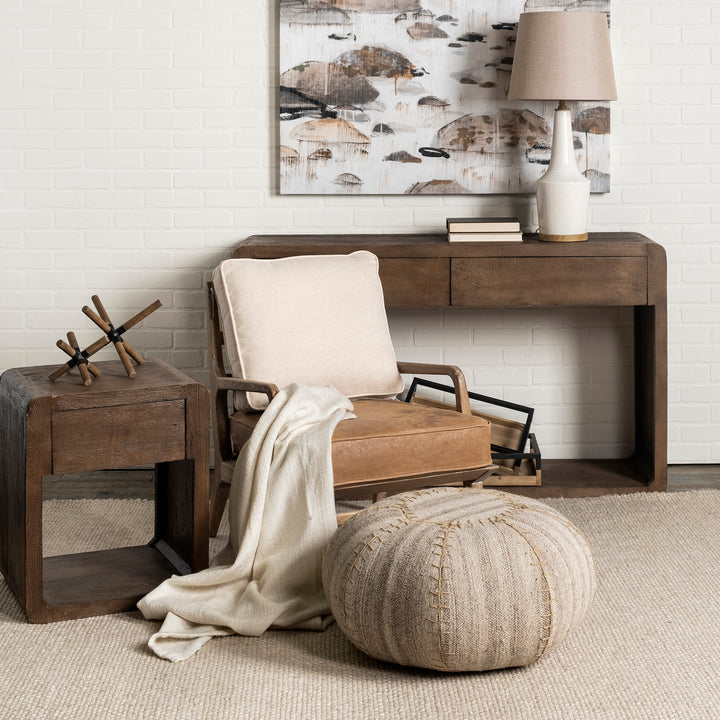 SYDNEY CHAIR, TAN LEATHER
