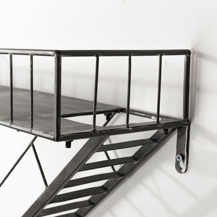 FIRE ESCAPE SHELF, WALL-MOUNTED