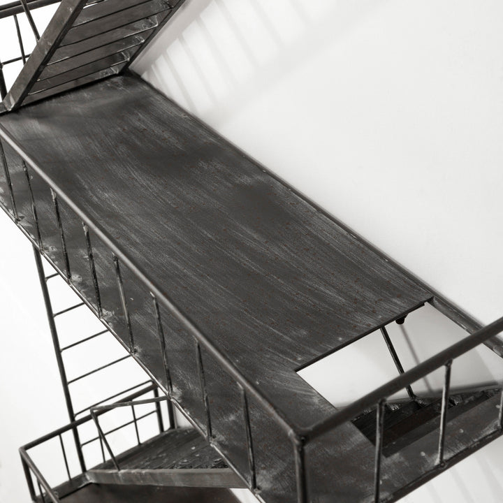 FIRE ESCAPE SHELF, WALL-MOUNTED