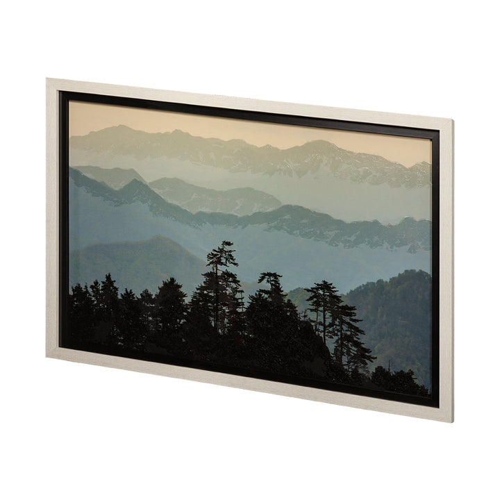 MOUNTAIN LIGHT, FRAMED ART