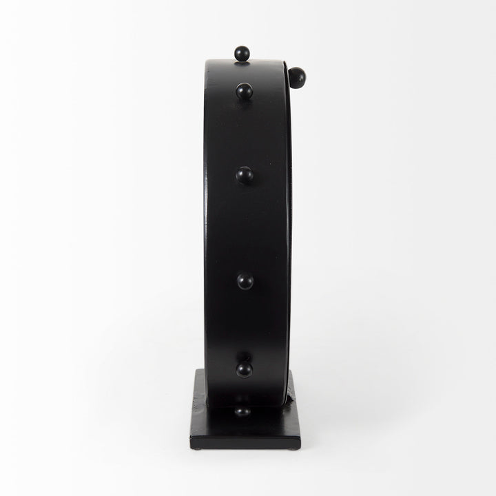 MARIAN, TABLE CLOCK BLACK